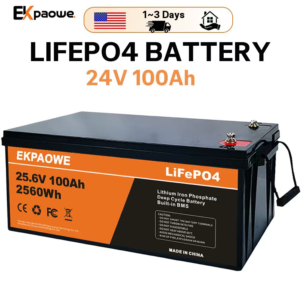 EKPAOWE 24V 25.6V 100AH LiFePO - Fishing Boat Trolling Motor のレビューと価格